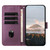 Motorola Edge 2025 Triangle Pattern Buckle Clasp Leather Phone Case - Dark Purple