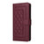 iPhone 7 / 8 / SE 2020 / SE 2022 Diamond Lattice Leather Flip Phone Case - Wine Red