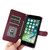 iPhone 7 / 8 / SE 2020 / SE 2022 Diamond Lattice Leather Flip Phone Case - Wine Red