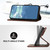 iPhone 7 / 8 / SE 2020 / SE 2022 Line Pattern Skin Feel Leather Phone Case - Coffee