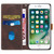 iPhone 7 / 8 / SE 2020 / SE 2022 Grid Stitching Leather Phone Case with Lanyard - Brown iPhone 7 / 8 / SE 2020 / SE 2022 Grid Stitching Leather Phone Case with Lanyard - Brown