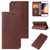 iPhone 7 / 8 / SE 2020 / SE 2022 Calf Texture Magnetic Horizontal Flip Leather Case with Holder & Card Slots & Wallet - Brown