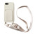 iPhone 7 / 8 / SE 2020 / SE 2022 Card Slot Liquid Silicone Phone Case with Lanyard - White