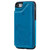 iPhone 7 / 8 / SE 2020 / SE 2022 Cat Bee Embossing Pattern Shockproof Protective Case with Card Slots & Photo Frame - Blue