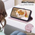 iPhone 7 / 8 / SE 2020 / SE 2022 Cute Cats RFID Leather Phone Case - Rose Gold