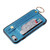 iPhone 7 / 8 / SE 2020 / SE 2022 Glitter Powder PU+TPU Shockproof Protective Case with Holder & Card Slots & Wrist Strap - Blue
