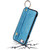 iPhone 7 / 8 / SE 2020 / SE 2022 Glitter Powder PU+TPU Shockproof Protective Case with Holder & Card Slots & Wrist Strap - Blue