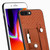 iPhone 7 / 8 / SE 2020 / SE 2022 Wristband Kickstand Card Wallet Back Cover Phone Case with Tool Knife - Brown