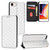 iPhone 7 / 8 / SE 2020 / SE 2022 Cubic Grid Texture Flip Leather Phone Case - Silver