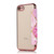 iPhone 7 / 8 / SE 2020 / SE 2022 Bronzing Plating PU + TPU Horizontal Flip Leather Case with Holder & Card Slot - Pink Purple