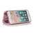 iPhone 7 / 8 / SE 2020 / SE 2022 Bronzing Plating PU + TPU Horizontal Flip Leather Case with Holder & Card Slot - Pink Purple