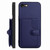 iPhone 7 / 8 / SE 2020 / SE 2022 Button Card Bag RFID Anti-theft Phone Case - Blue