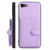 iPhone 7 / 8 / SE 2020 / SE 2022 Button Card Bag RFID Anti-theft Phone Case - Purple