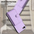 iPhone 7 / 8 / SE 2020 / SE 2022 Button Card Bag RFID Anti-theft Phone Case - Purple