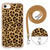 iPhone 7 / 8 / SE 2020 / SE 2022 Electroplating Dual-side IMD Phone Case with Lanyard - Leopard Print