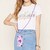 iPhone 7 / 8 / SE 2020 / SE 2022 Electroplating Splicing Marble TPU Phone Case with Lanyard - Light Purple