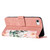 iPhone 7 / 8 / SE 2020 / SE 2022 Floral Pattern Leather Phone Case with Lanyard - Pink