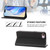 iPhone 7 / 8 / SE 2020 / SE 2022 RC01 Dual-Folded Magnetic Suction RFID Leather Phone Case - Black