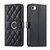 iPhone 7 / 8 / SE 2020 / SE 2022 Ring Buckle Rhombic Leather Phone Case - Black