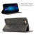 iPhone 7 / 8 / SE 2020 / SE 2022 Retro Skin Feel Business Magnetic Horizontal Flip Leather Case - Dark Gray