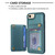 iPhone 7 / 8 / SE 2020 / SE 2022 BF26 Wave Pattern Card Bag Holder Phone Case - Green