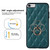 iPhone 7 / 8 / SE 2020 / SE 2022 Rhombic PU Leather Phone Case with Ring Holder - Green
