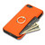 iPhone 7 / 8 / SE 2020 / SE 2022 Ring Card Litchi Leather Back Phone Case - Orange iPhone 7 / 8 / SE 2020 / SE 2022 Ring Card Litchi Leather Back Phone Case - Orange