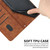 iPhone 7 / 8 / SE 2020 / SE 2022 Skin Feel Stripe Pattern Leather Phone Case with Lanyard - Brown
