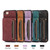 iPhone 7 / 8 / SE 2020 / SE 2022 Three-fold Leather Phone Case with Card Slot & Wallet & Holder - Wine Red