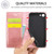 iPhone 7 / 8 / SE 2020 / SE 2022 LC.IMEEKE Strong Magnetism Ultra-thin Horizontal Flip Shockproof Matte TPU + PU Leather Case with Holder & Card Slots & Wallet - Rose Gold