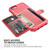 iPhone 7 / 8 / SE 2020 / SE 2022 Magnetic Wallet Card Bag Leather Case - Red
