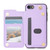 iPhone 7 / 8 / SE 2020 / SE 2022 Rhombic Dual Buckle Card Slots Phone Case with Lanyard - Purple iPhone 7 / 8 / SE 2020 / SE 2022 Rhombic Dual Buckle Card Slots Phone Case with Lanyard - Purple