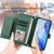 iPhone 7 / 8 / SE 2020 / SE 2022 Multi-Card Slots Zipper Wallet Leather Phone Case - Green