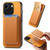 iPhone 7 / 8 / SE 2020 / SE 2022 Retro Magsafe Card Bag PU Back Cover Phone Case - Yellow