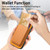 iPhone 7 / 8 / SE 2020 / SE 2022 Retro Magsafe Card Bag PU Back Cover Phone Case - Yellow