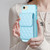 iPhone 7 / 8 / SE 2020 / SE 2022 Vertical Wallet Rhombic Leather Phone Case - Blue
