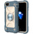 Shockproof Silicone + PC Protective Case with Dual-Ring Holder iPhone 7 / 8 / SE 2020 / SE 2022 - Daisy Blue