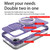 iPhone 7 / 8 / SE 2020 / SE 2022 MagSafe Metal Holder Frosted Translucent Phone Case - Dark Purple