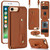 iPhone 7 / 8 / SE 2020 / SE 2022 Wristband Vertical Flip Wallet Back Cover Phone Case with Long Lanyard - Brown iPhone 7 / 8 / SE 2020 / SE 2022 Wristband Vertical Flip Wallet Back Cover Phone Case with Long Lanyard - Brown