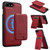 iPhone 7 / 8 / SE 2020 / SE 2022 LC.IMEEKE L3 Series Detachable RFID Card Bag Magsafe Phone Case - Red
