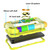 Shockproof Silicone + PC Protective Case with Dual-Ring Holder iPhone 7 / 8 / SE 2020 / SE 2022 - Colorful Yellow Green Shockproof Silicone + PC Protective Case with Dual-Ring Holder iPhone 7 / 8 / SE 2020 / SE 2022 - Colorful Yellow Green