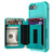 iPhone 7 / 8 / SE 2020 / SE 2022 Zipper Wallet Card Bag PU Back Case - Green