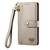 iPhone 7 / 8 / SE 2020 / SE 2022 Love Zipper Lanyard Leather Phone Case - Gray