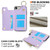 iPhone 7 / 8 / SE 2020 / SE 2022 RFlD Anti-theft Double Buckle Ring Zipper Card Phone Case - Purple