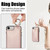 iPhone 7 / 8 / SE 2020 / SE 2022 RFlD Anti-theft Double Buckle Ring Zipper Card Phone Case - Rose Gold