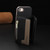 iPhone 7 / 8 / SE 2020 / SE 2022 Zipper Horizontal Magnetic Card Bag RFID MagSafe Phone Case - Black