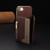 iPhone 7 / 8 / SE 2020 / SE 2022 Zipper Horizontal Magnetic Card Bag RFID MagSafe Phone Case - Brown iPhone 7 / 8 / SE 2020 / SE 2022 Zipper Horizontal Magnetic Card Bag RFID MagSafe Phone Case - Brown