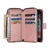 iPhone 7 / 8 / SE 2020 / SE 2022 Zipper Wallet Bag Horizontal Flip PU Leather Case with Holder & 9 Card Slots & Wallet & Lanyard & Photo Frame - Rose Gold