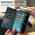 iPhone 7 / 8 / SE 2020 / SE 2022 Crossbody Zipper Wallet Rhombus Leather Phone Case - Green