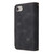 iPhone 7 / 8 / SE 2020 / SE 2022 Multifunctional Card Slot Zipper Wallet Leather Phone Case - Black